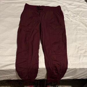 Burgundy Lululemon Dance Pant Jogger
